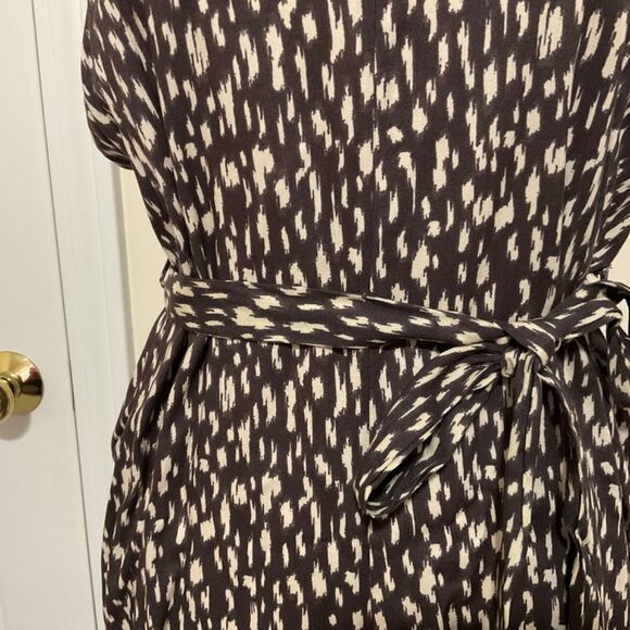 Salty Lemon small animal print spaghetti straps belted wide leg jumpsuit - Picture 5 of 8